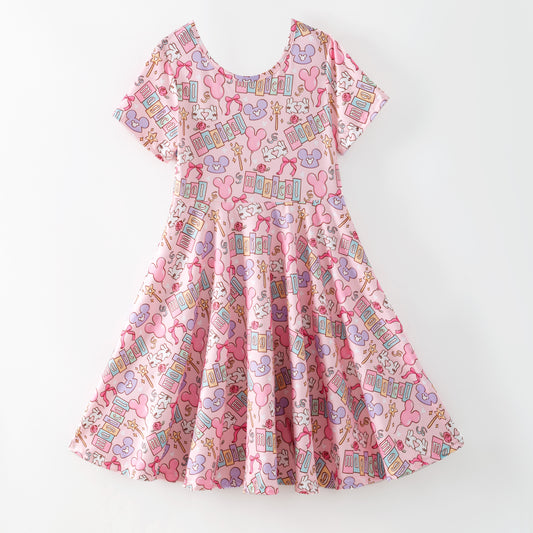 Summer Minnie Printed Cartoon Fashion Kids Clothes Collection
