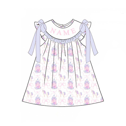 Summer Unicorn Embroidery Collection | Personalized Name Dresses & Rompers