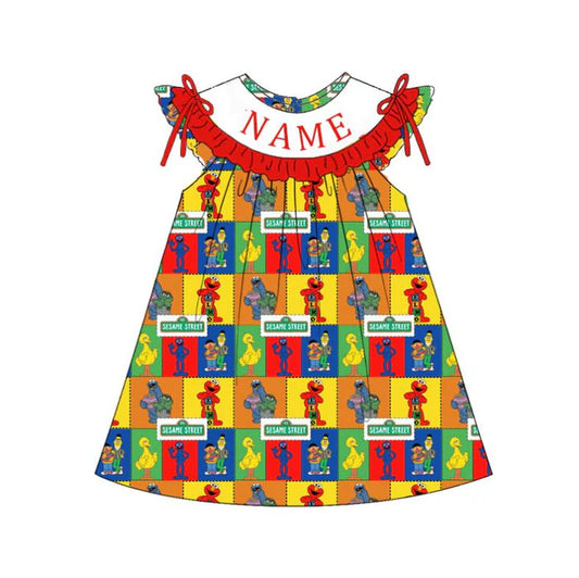 Spring Summer Sesame Smocked Embroidery Outfit Set with Custom Name – Kids Boutique Matching Clothes