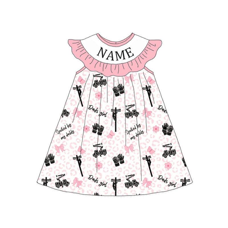 Summer Girls Custom Name Smocked Embroidery Set Collection