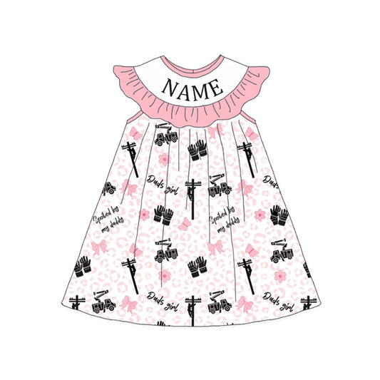 Summer Girls Custom Name Smocked Embroidery Set Collection