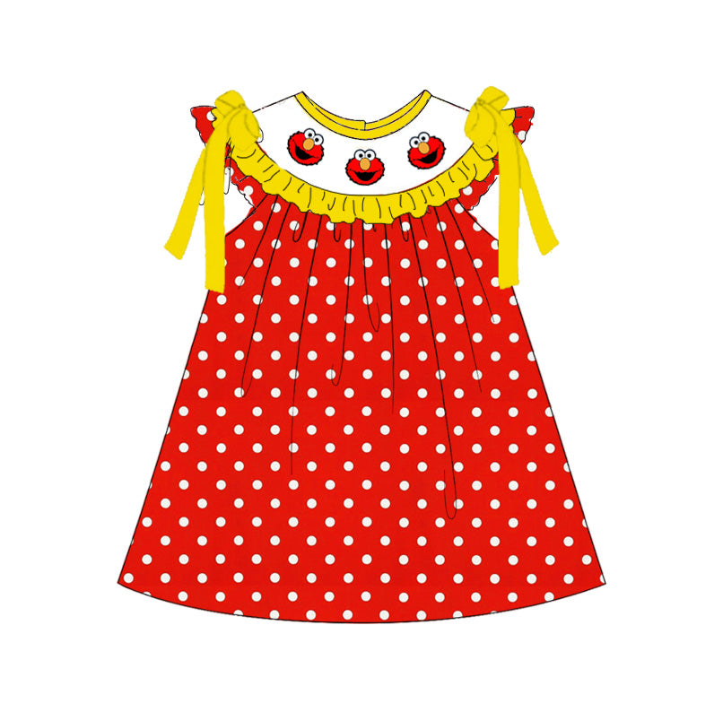 Smocked Embroidery Summer Kids Collection – Premium Elmo-Inspired Designs