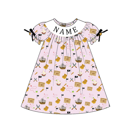 Personalized Pirate Smocked Embroidery Collection for Baby & Girls