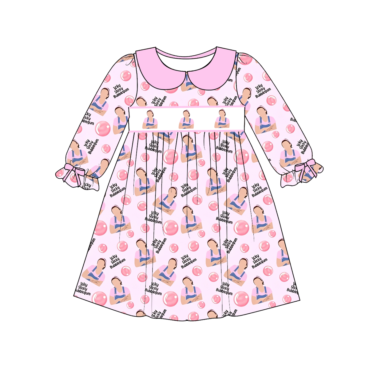 Icky Sticky Bubblegum Smocked Embroidery Collection – Girls Dresses, Ruffle Sets & Boys Matching Outfits
