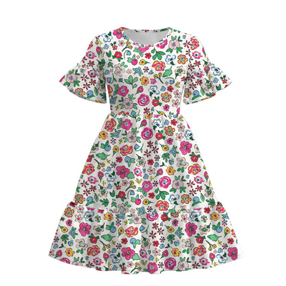 Mommy And Me Summer Floral Print Matching Clothes Collection