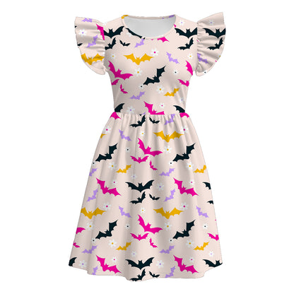 Family Halloween Bat Print Cozy Sibling Soft Clothes
