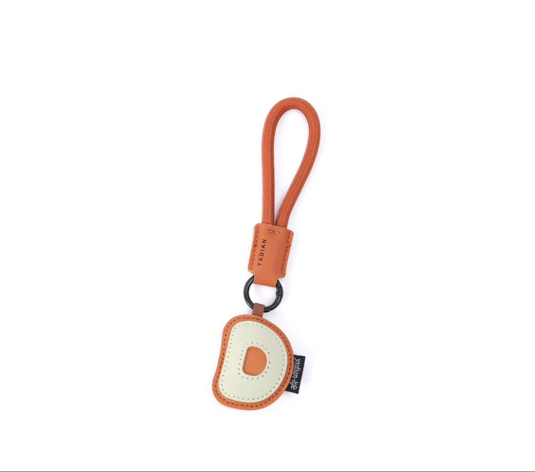 PU Leather 3D Letter A-Z Keychain, Bag & Backpack Charm