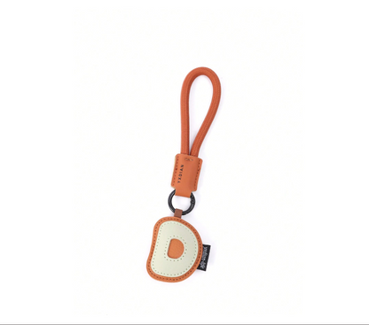 PU Leather 3D Letter A-Z Keychain, Bag & Backpack Charm