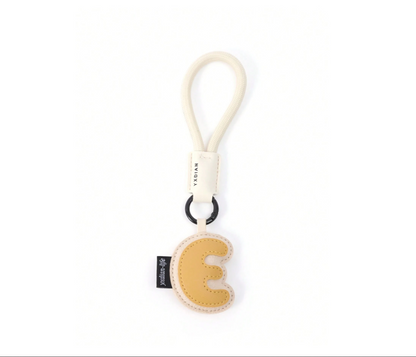 PU Leather 3D Letter A-Z Keychain, Bag & Backpack Charm