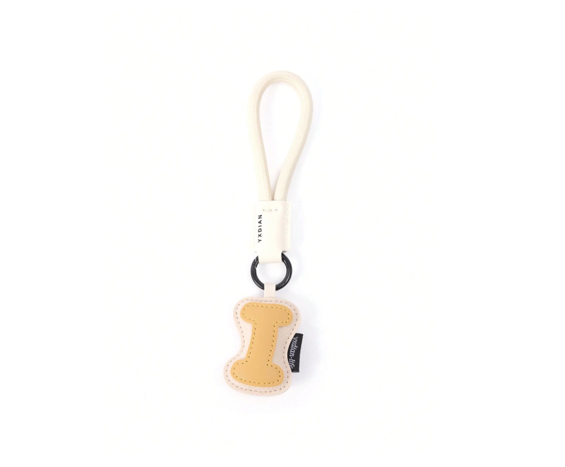 PU Leather 3D Letter A-Z Keychain, Bag & Backpack Charm