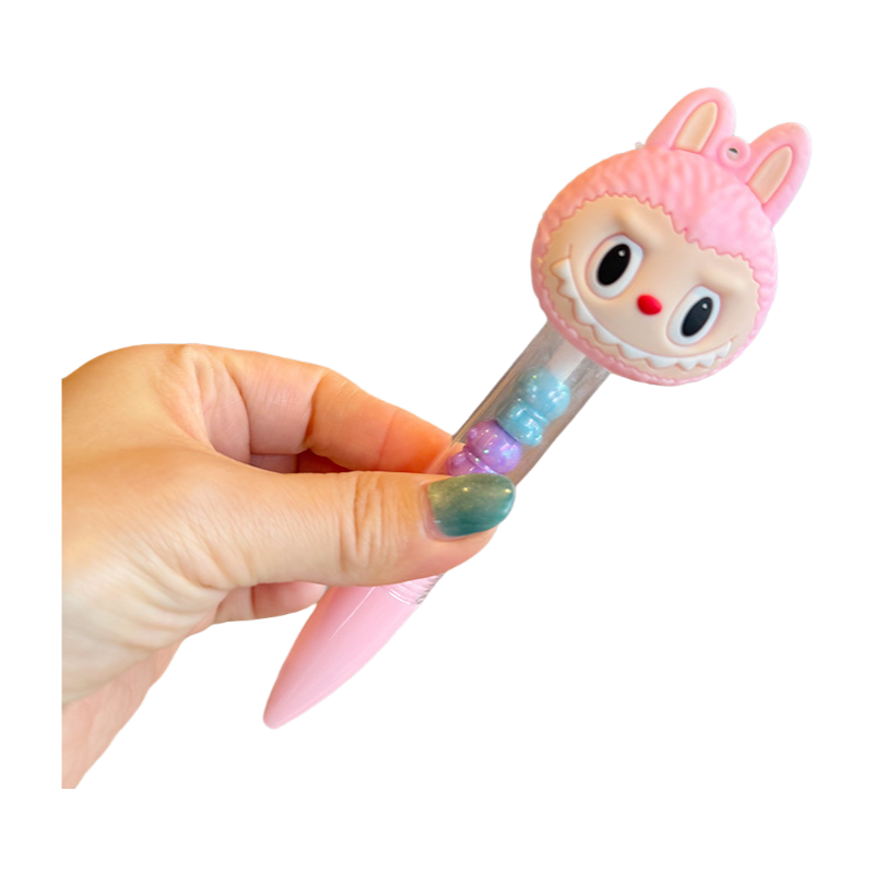 Silicone Decorative Ballpoint Pens Multi-Color Options, Cute Stationery for School & Office
