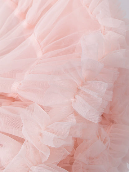 Toddler Girls Summer Tutu Tulle Pink Skirt