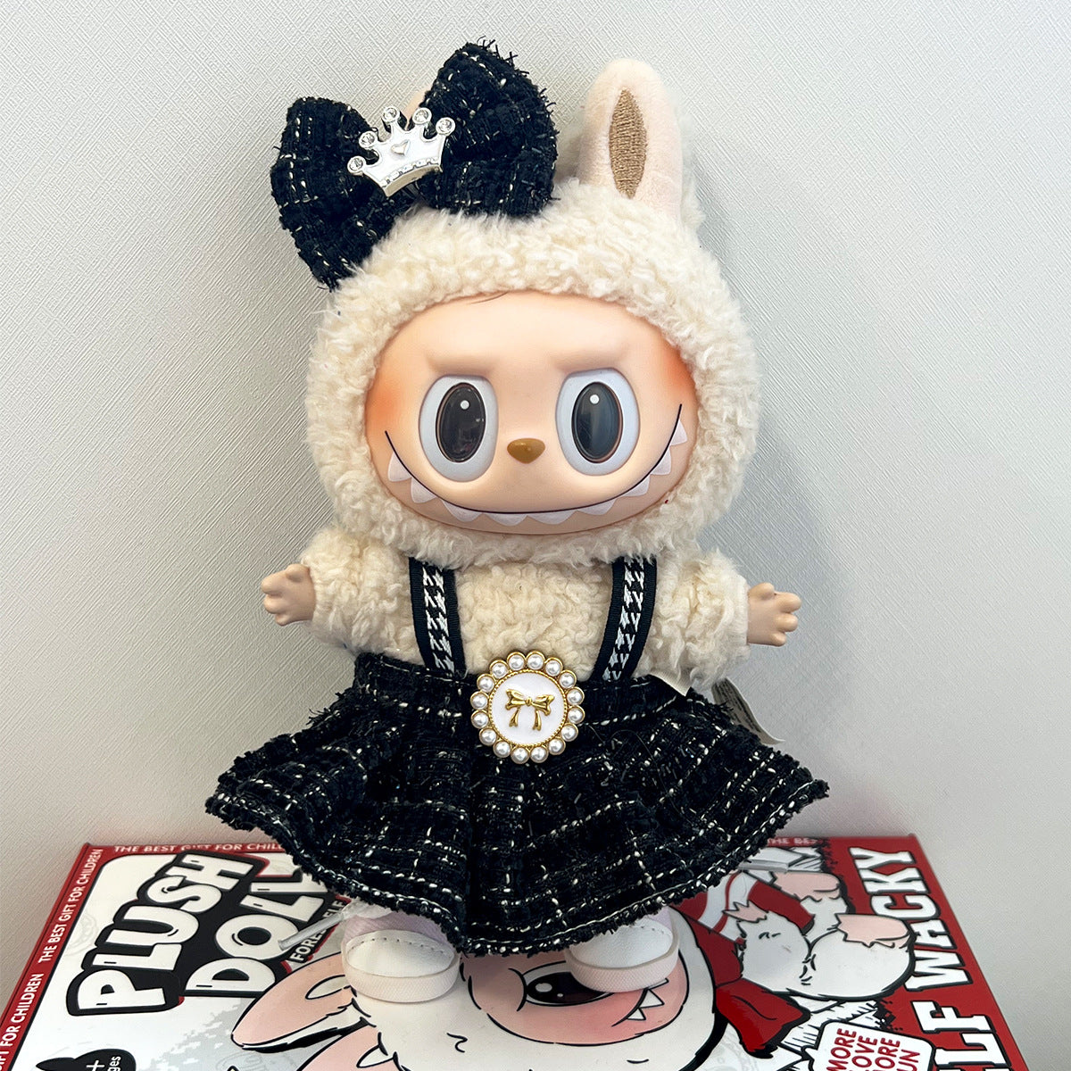 17cm Labubu Doll Clothes Outfit Dress Up Changeable Costume