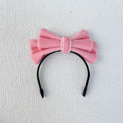 Labubu Doll Bow Velvet Headband Elegant Hair Accessories