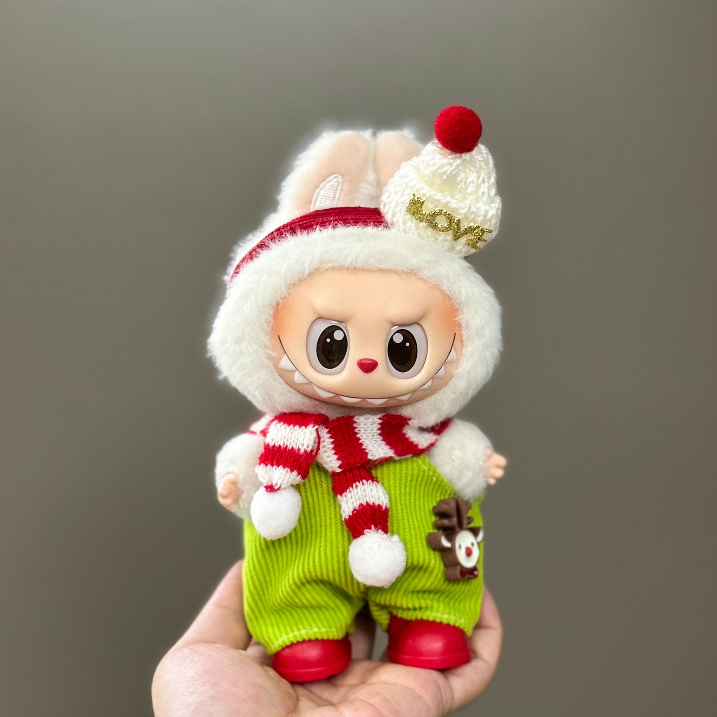 Labubu Doll Clothes Outfit Set for Gen 1-3 Vinyl Figures Christmas Hat Scarf Costume