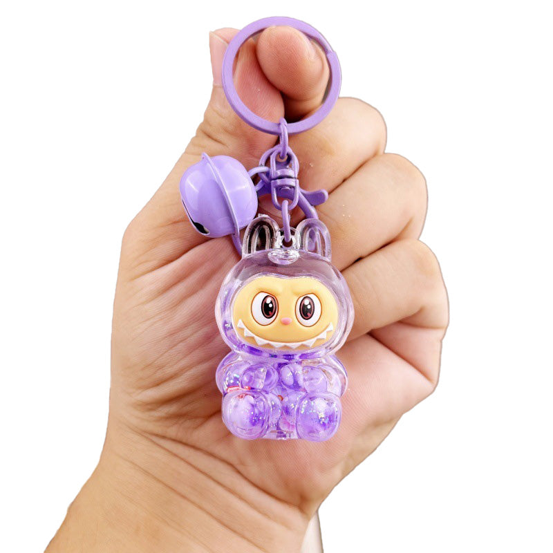Colorful Bead Lalububu Keychain Creative Gift Accessory
