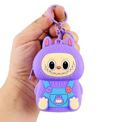 Labulu Coin Purse Keychain Silicone Wallet Charm 5 Colors
