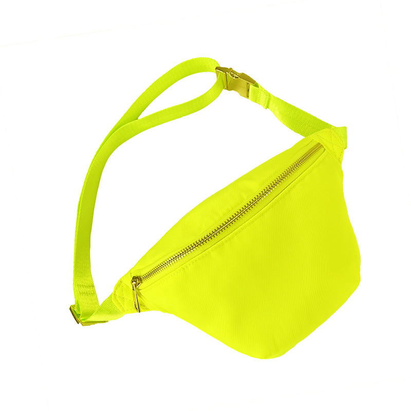 Sport Waist Pack Nylon Waterproof Crossbody Bag Pastel