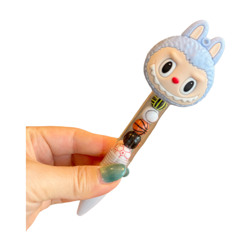 Silicone Decorative Ballpoint Pens Multi-Color Options, Cute Stationery for School & Office