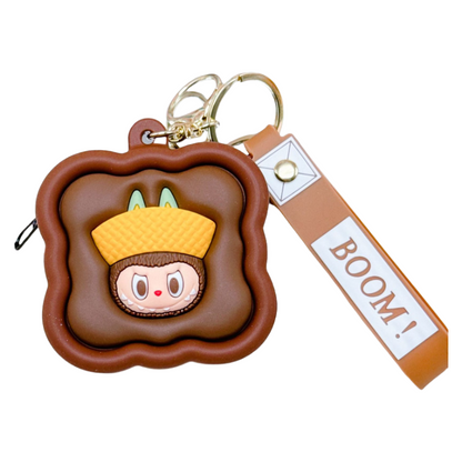 Lalabu Silicone Coin Purse Keychain Cute Gift Accessory & Decorative Keyring