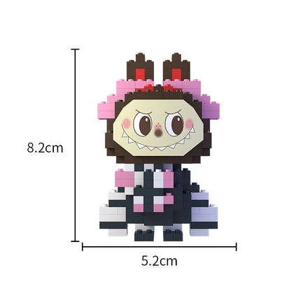 Labubu Mini Block Figure Blind Box, Educational DIY Building Toy for Kids