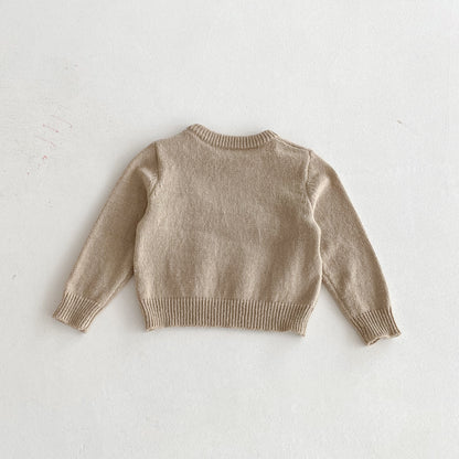Fall Winter Kids Sweater – Cute Fox Cartoon Knit Pullover Warm Tops for Boys and Girls