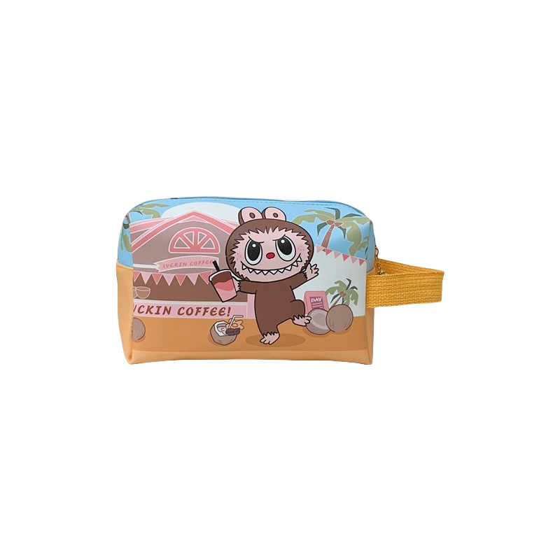 Labubu Printed Makeup Bag Travel Organizer Tote Pouch