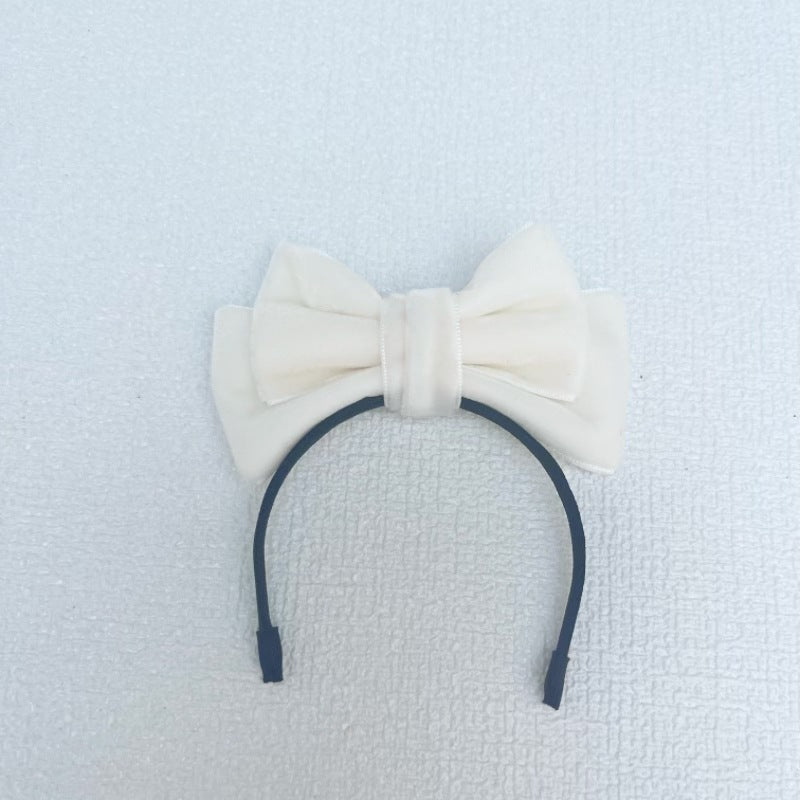 Labubu Doll Bow Velvet Headband Elegant Hair Accessories