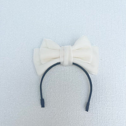 Labubu Doll Bow Velvet Headband Elegant Hair Accessories
