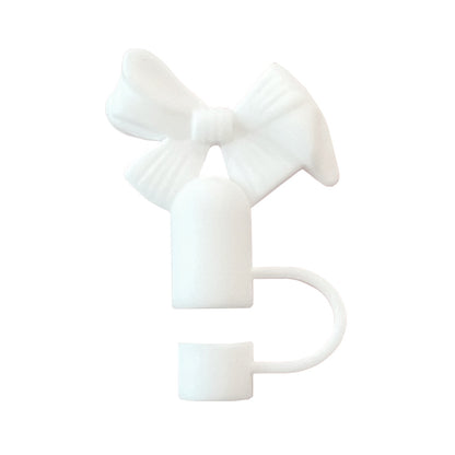 Bow Straw Topper Fits 10mm Large Tumbler Straws Cute Reusable Dust Cap