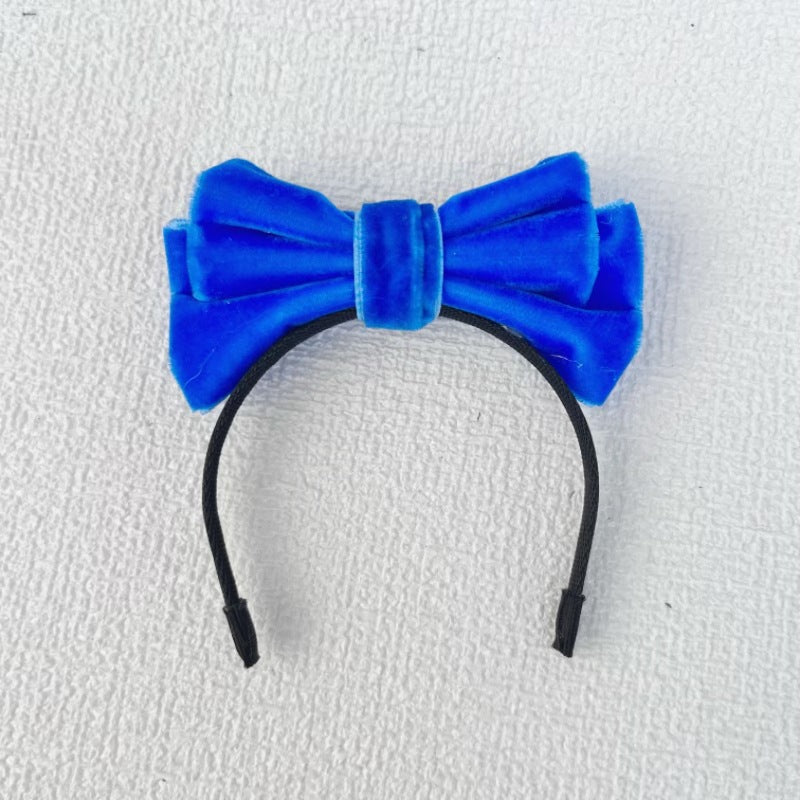 Labubu Doll Bow Velvet Headband Elegant Hair Accessories
