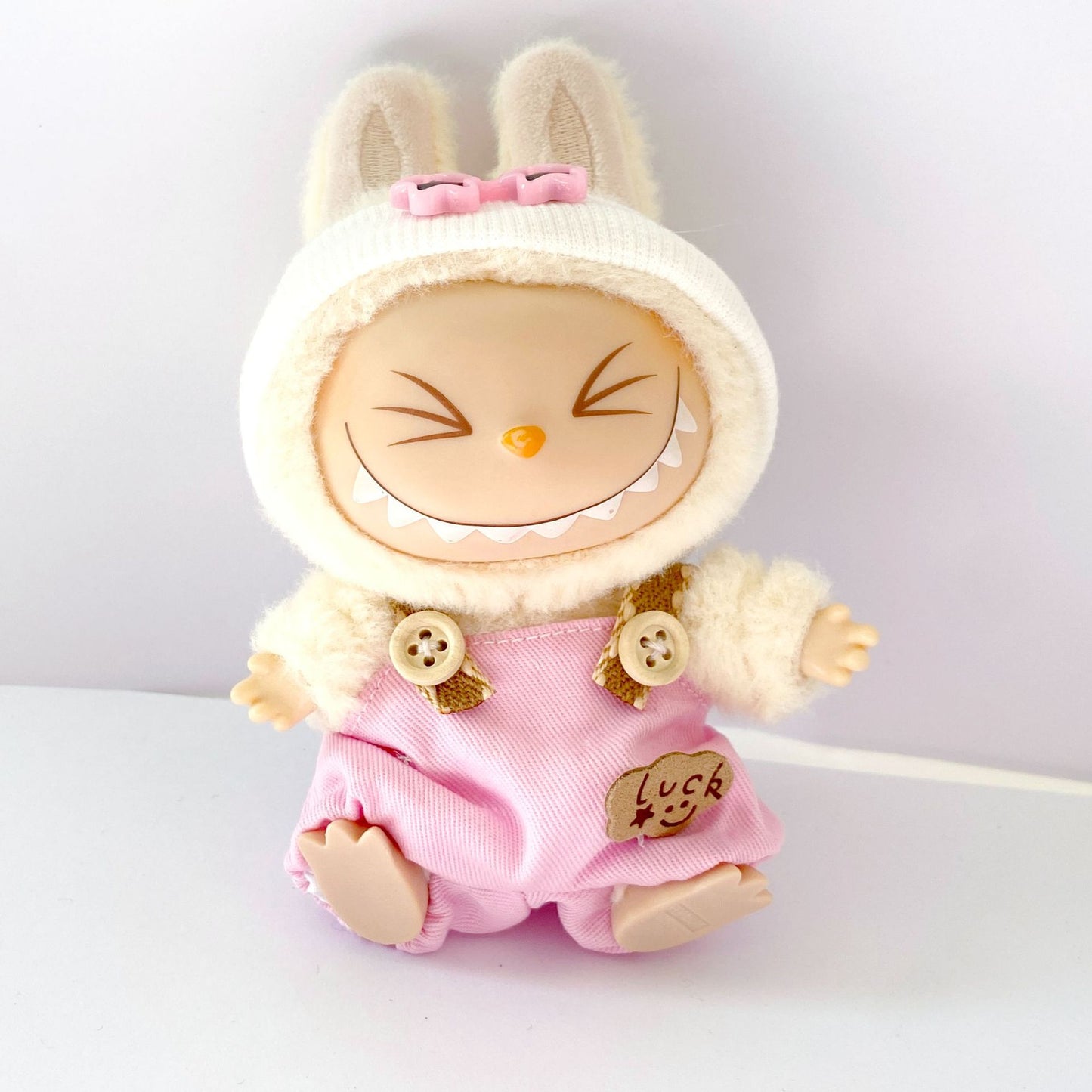 17cm Labubu Overall & Headwear Outfit Changeable Costume
