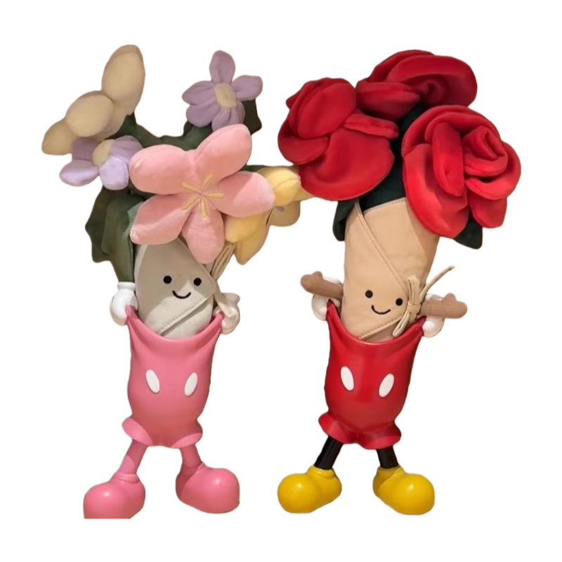 Valentine’s Day Assorted Plush Dolls – Bunny, Heart, Ring, Cake & Bouquet Styles