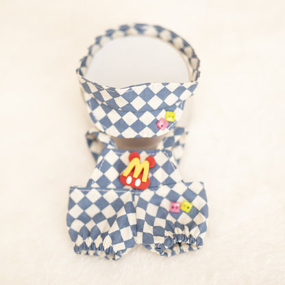17cm Labubu Overall Baseball Set Outfit Changeable Costume