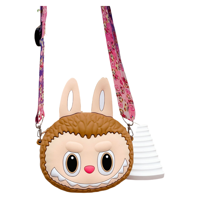 Labulu Coin Purse Keychain Silicone Wallet Charm Crossbody 4 Colors