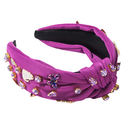Rhinestone Guitar & Lipstick Headband - Music Festival Hair Accessory for Women