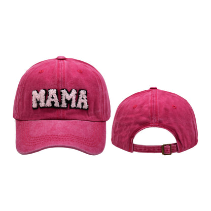 Towel Embroidery MAMA MINI Solid Color Parent Child Cap