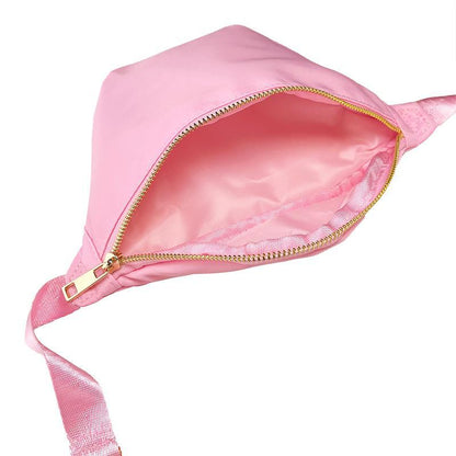 Sport Waist Pack Nylon Waterproof Crossbody Bag Pastel