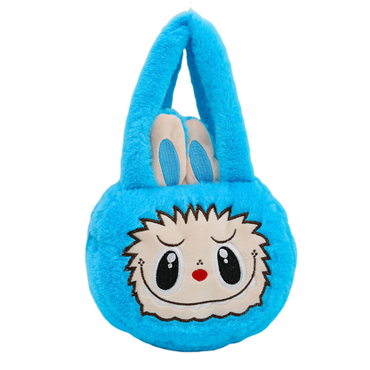 Labubu Plush Cartoon Cute Kids' Tote Bag Soft & Adorable Handbag Girls