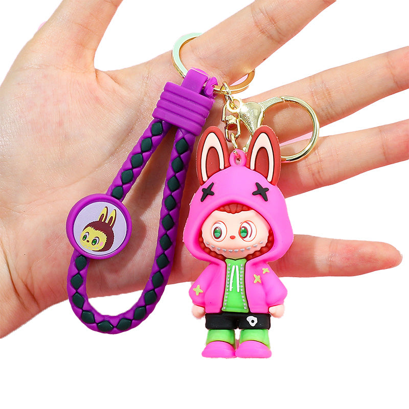 Labubu Silicone Keychain With Various Character Designs