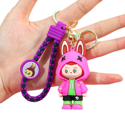 Labubu Silicone Keychain With Various Character Designs