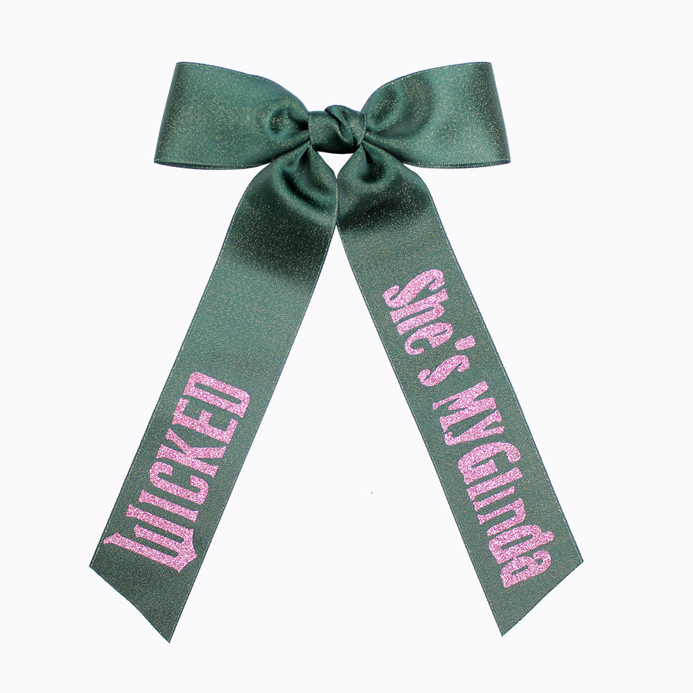 Halloween Witch Print Green Pink Black Hair Clips Bow Hairpins Girls