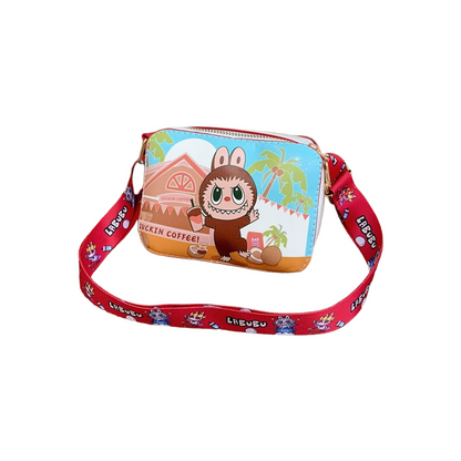 Labubu Printed Kids Crossbody Coin Purse – Lightweight Shoulder Bag for Girls & Boys