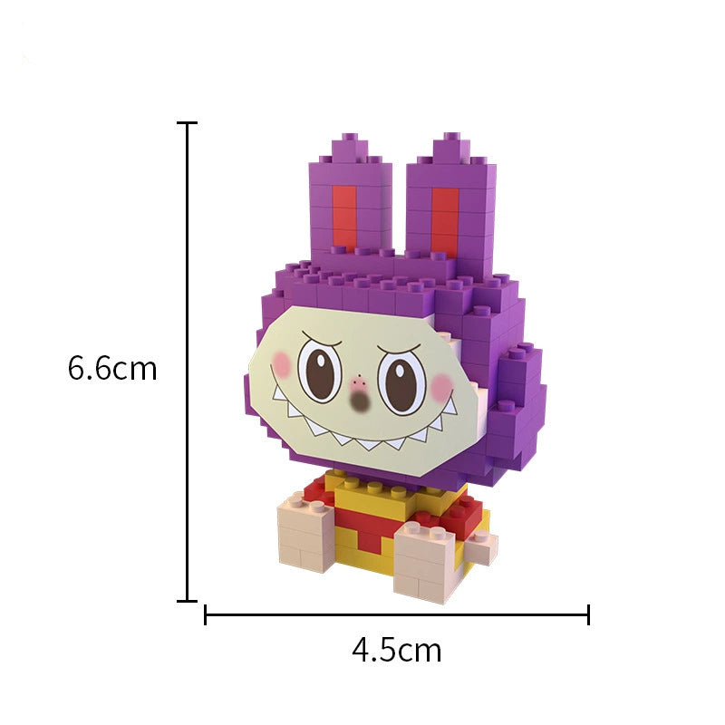 Labubu Mini Block Figure Blind Box, Educational DIY Building Toy for Kids