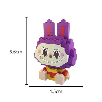 Labubu Mini Block Figure Blind Box, Educational DIY Building Toy for Kids