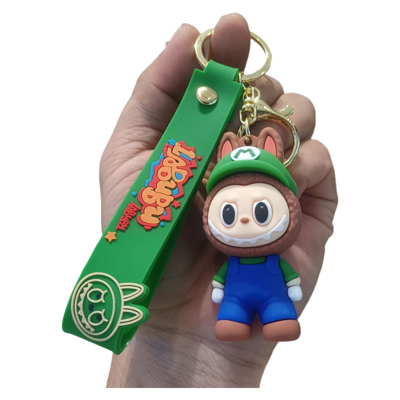 Silicone Cartoon Costume Keychain Labubu Bag & Car Charm Gift