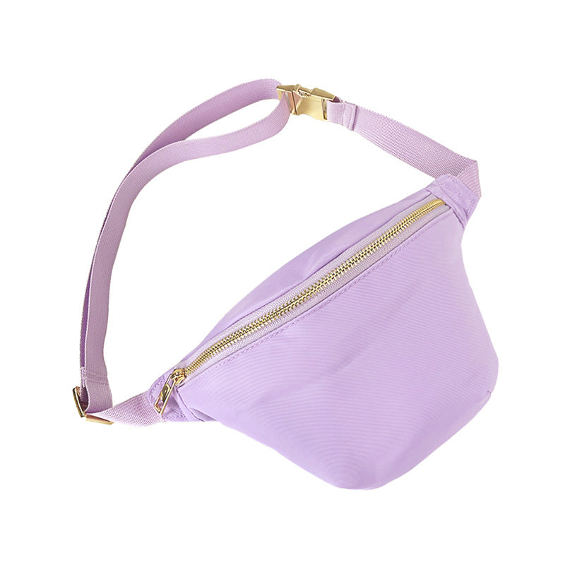 Sport Waist Pack Nylon Waterproof Crossbody Bag Pastel
