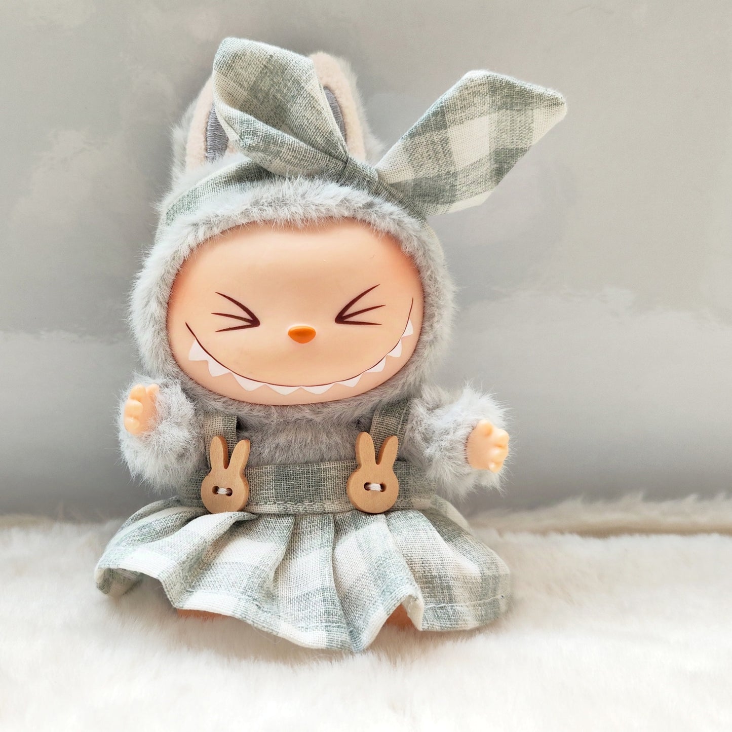 17cm Labubu Dress Up Set Outfit Changeable Costume
