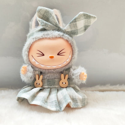 17cm Labubu Dress Up Set Outfit Changeable Costume