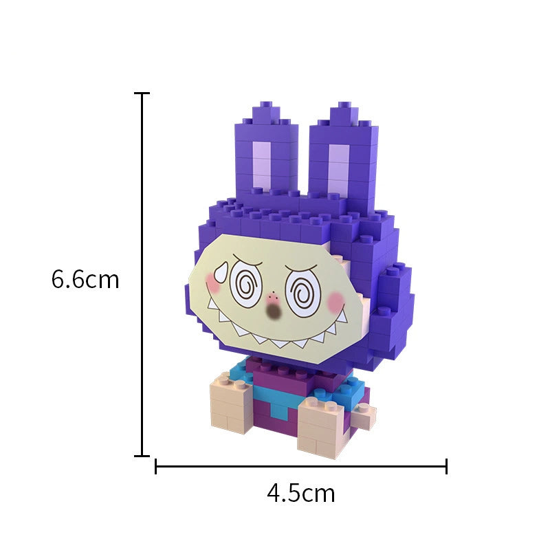 Labubu Mini Block Figure Blind Box, Educational DIY Building Toy for Kids